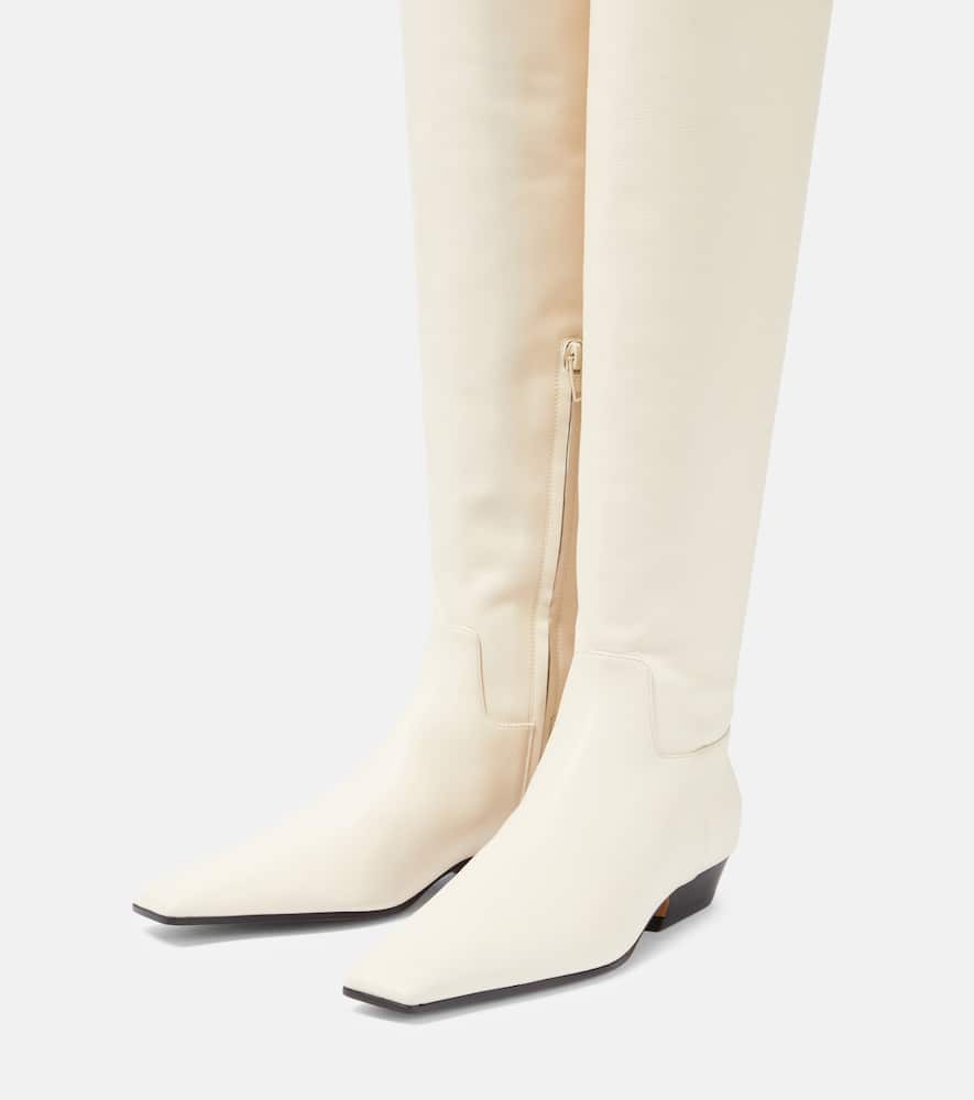 Khaite Marfa leather over-the-knee boots