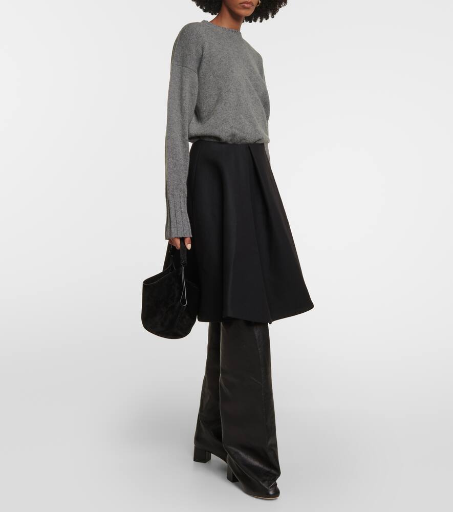 Khaite Bowe leather over-the-knee boots