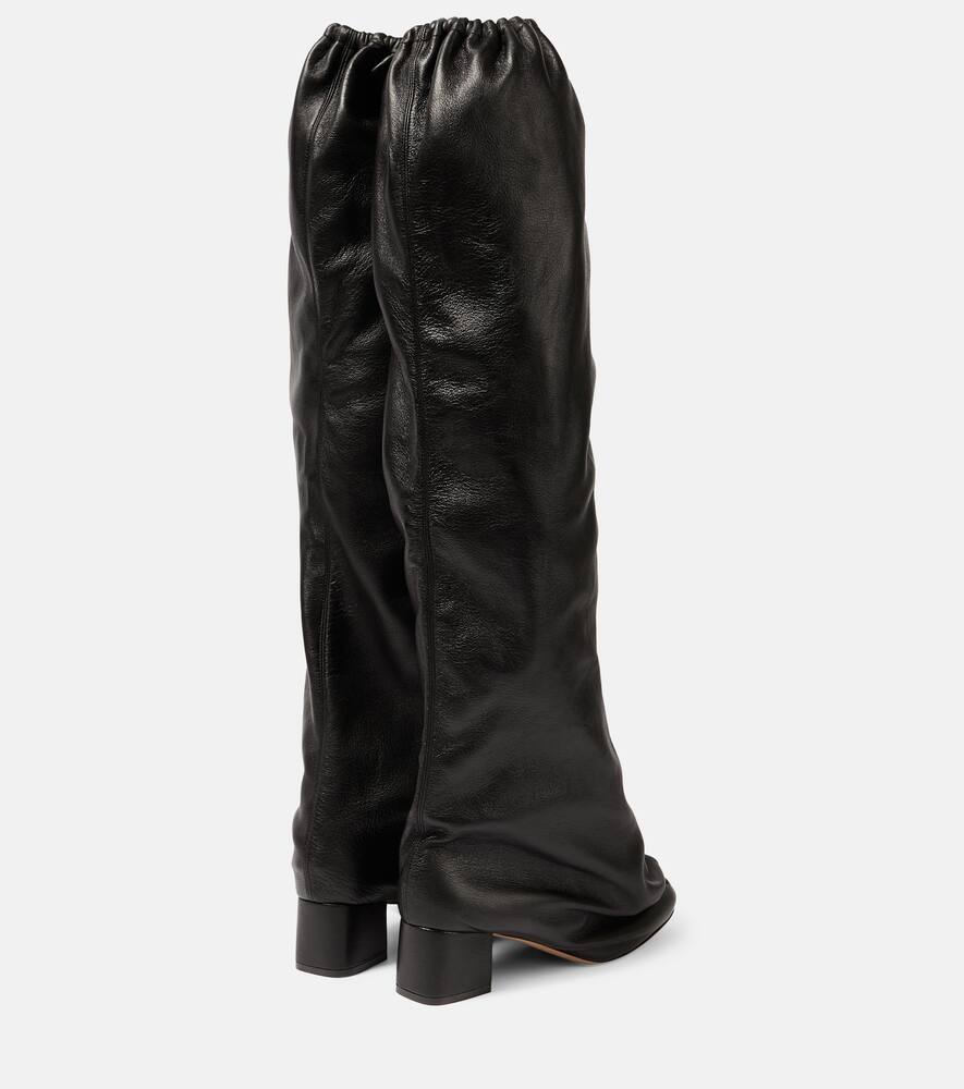 Khaite Bowe leather over-the-knee boots