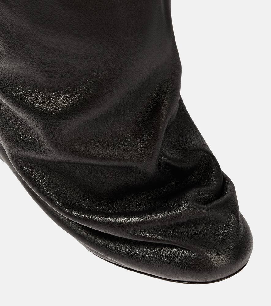 Khaite Bowe leather over-the-knee boots
