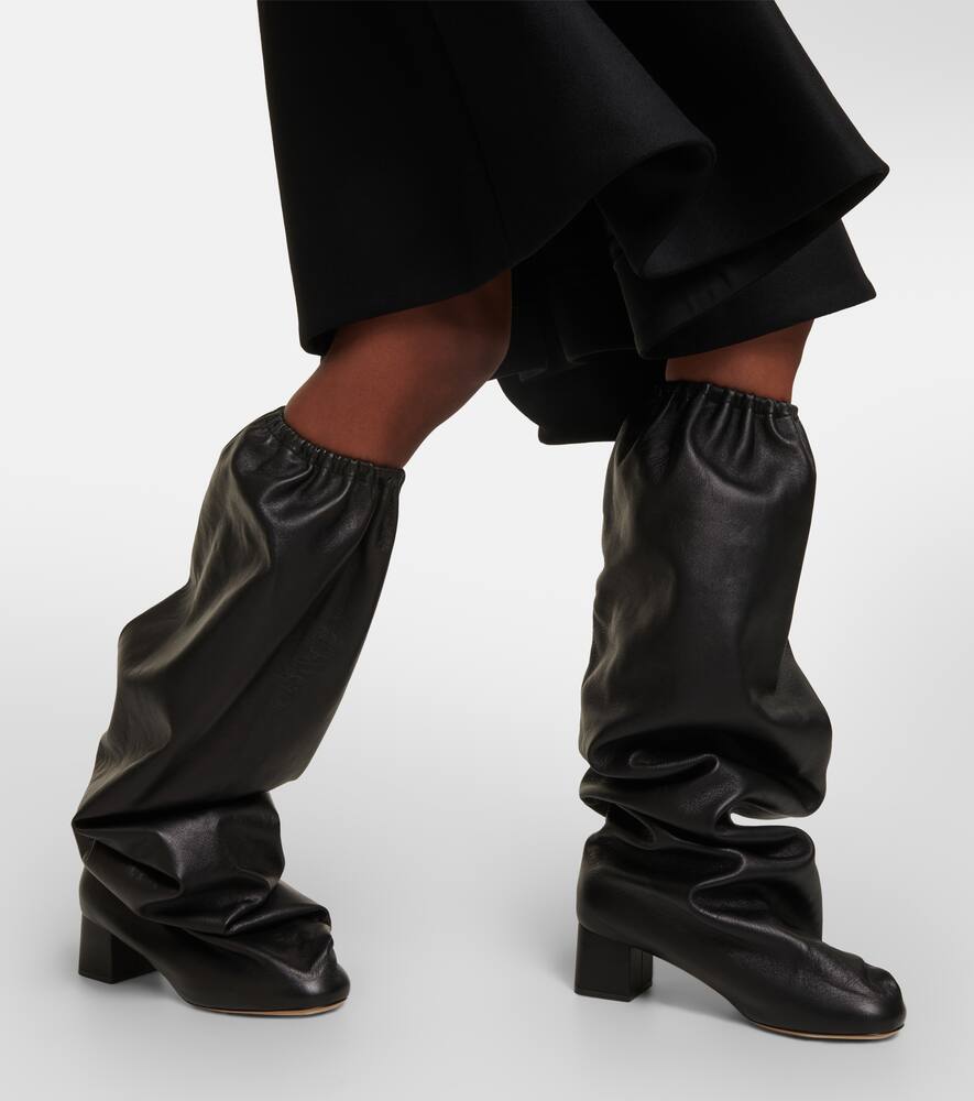Khaite Bowe leather over-the-knee boots