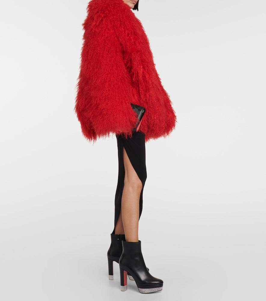Black Christian Louboutin Cassandribooty leather ankle boots - High Heels