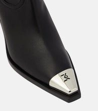 David Koma Faux leather over-the-knee boots