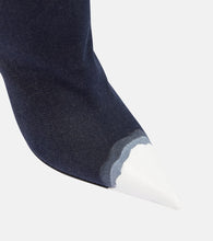 Tom Ford Bleached denim knee-high boots