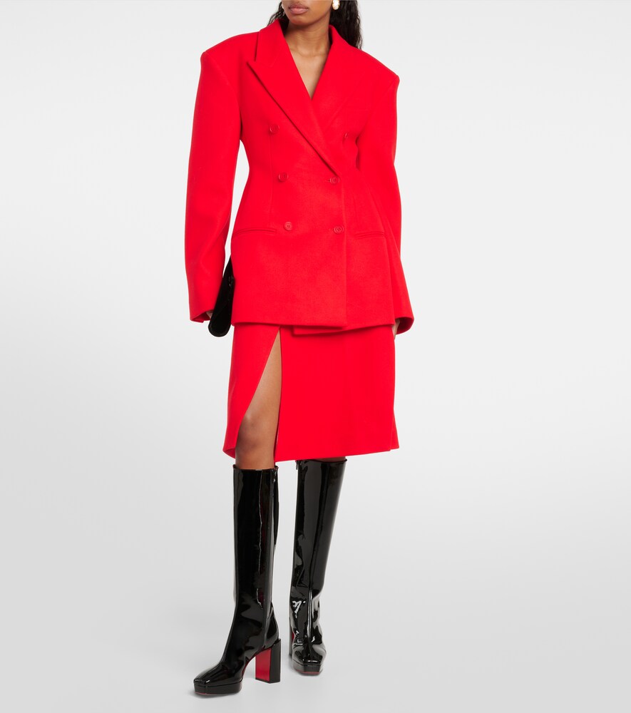 Black Christian Louboutin Alleo 90 patent leather knee-high boots - High Heels
