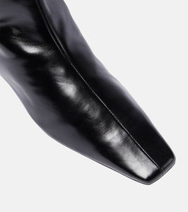 The Row Bette leather knee-high boots