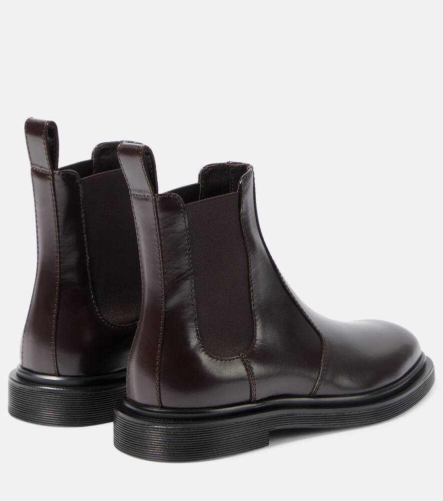The Row Elastic Ranger leather ankle boots