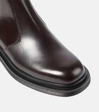 The Row Elastic Ranger leather ankle boots