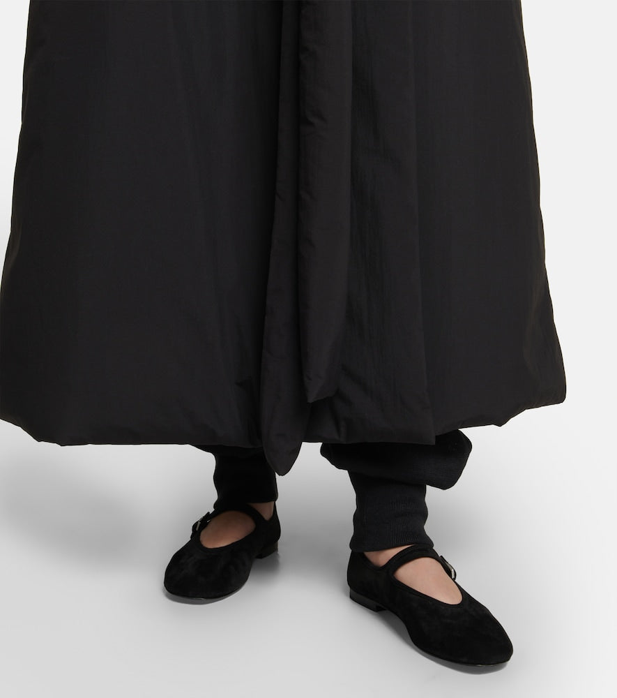 The Row Suede ballet flats
