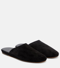 The Row Franco suede slides
