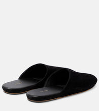 The Row Franco suede slides