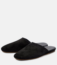 The Row Franco suede slides