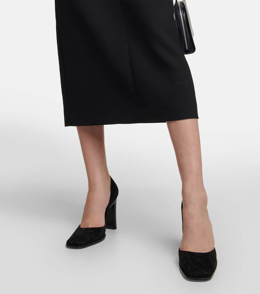 The Row Mae suede pumps