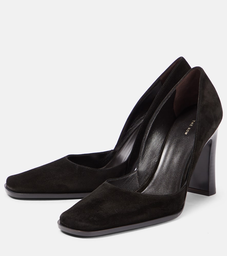 The Row Mae suede pumps