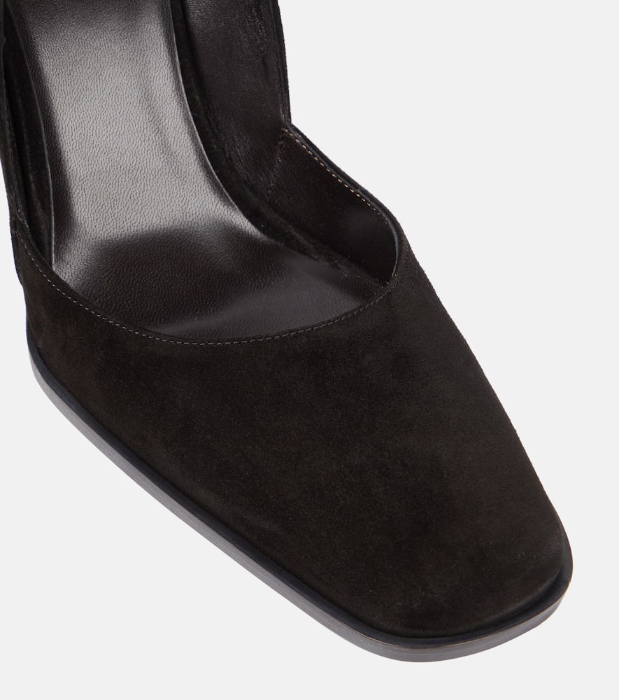 The Row Mae suede pumps
