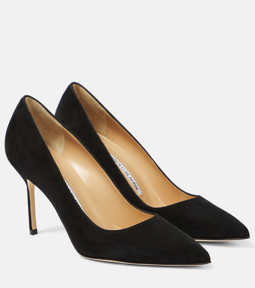 Manolo Blahnik BB 90 suede pumps - Manolo Blahnik BB 90 麂皮高跟鞋