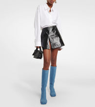 Gia Borghini Blondine denim knee-high boots