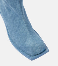 Gia Borghini Blondine denim knee-high boots