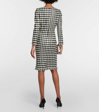 Oscar de la Renta Wool-blend tweed midi dress