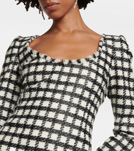 Oscar de la Renta Wool-blend tweed midi dress
