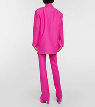 Valentino Double-breasted wool and silk blazer