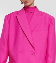 Valentino Double-breasted wool and silk blazer