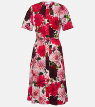 Oscar de la Renta Cotton-blend poplin midi dress