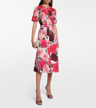 Oscar de la Renta Cotton-blend poplin midi dress