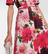 Oscar de la Renta Cotton-blend poplin midi dress