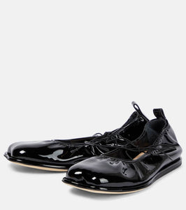 Simone Rocha Patent leather ballet flats