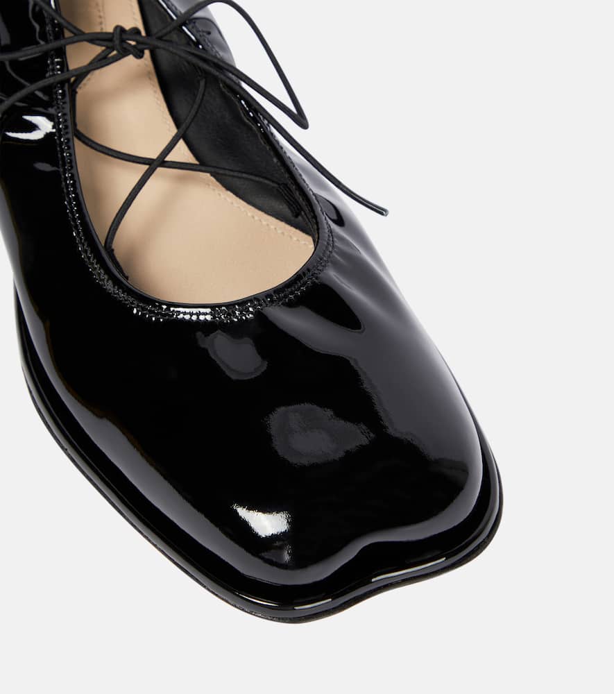 Simone Rocha Patent leather ballet flats