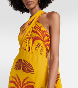 Johanna Ortiz Printed silk georgette maxi dress