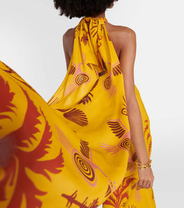 Johanna Ortiz Printed silk georgette maxi dress