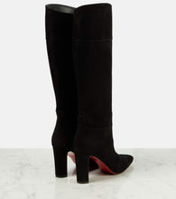 Christian Louboutin Supra Botta 85 suede knee-high boots