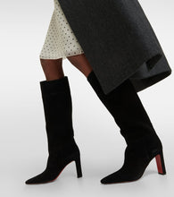 Christian Louboutin Supra Botta 85 suede knee-high boots