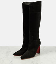 Christian Louboutin Supra Botta 85 suede knee-high boots