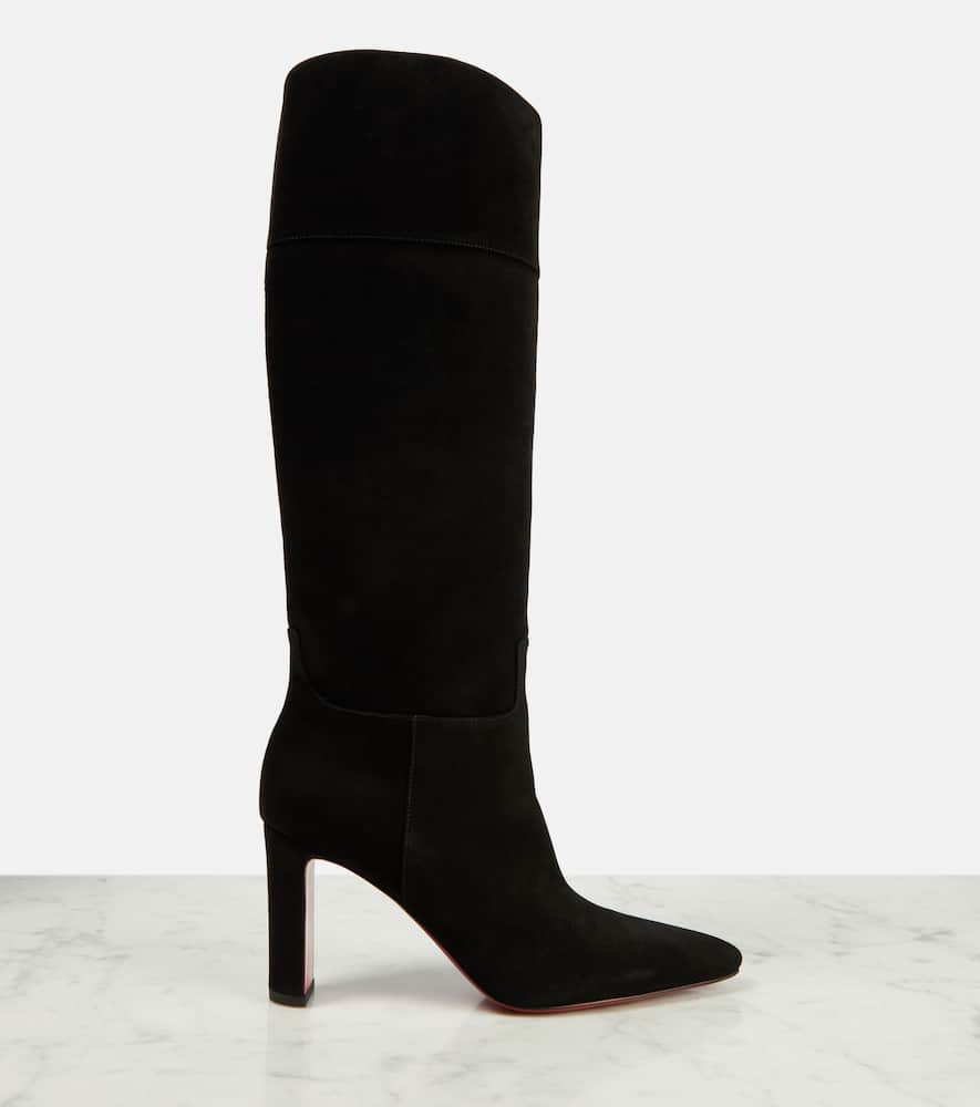 Christian Louboutin Supra Botta 85 suede knee-high boots