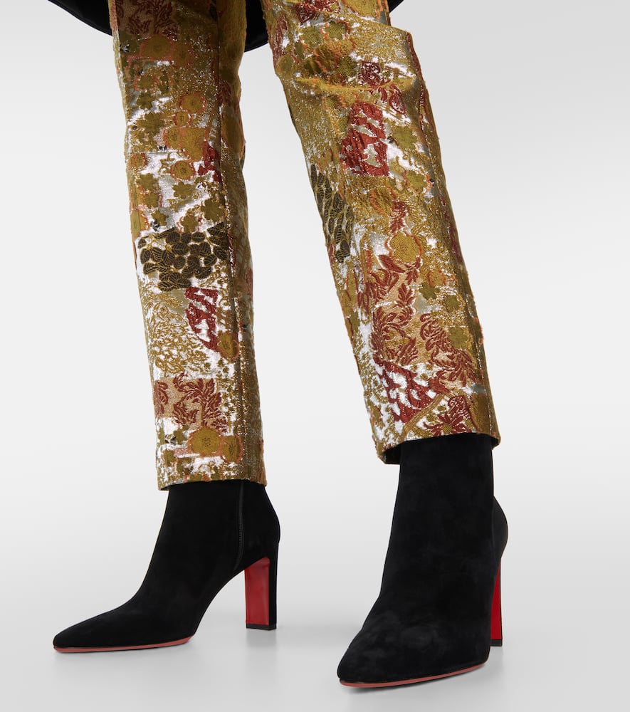 Christian Louboutin Suprabooty 85 suede ankle boots