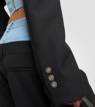 Dion Lee Wool and denim bustier blazer