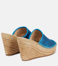 Missoni Mare Jacquard wedge mules