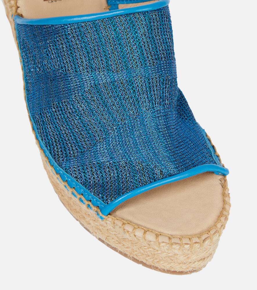 Missoni Mare Jacquard wedge mules