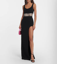 David Koma Embellished cady gown