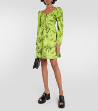 Ganni Printed cotton minidress