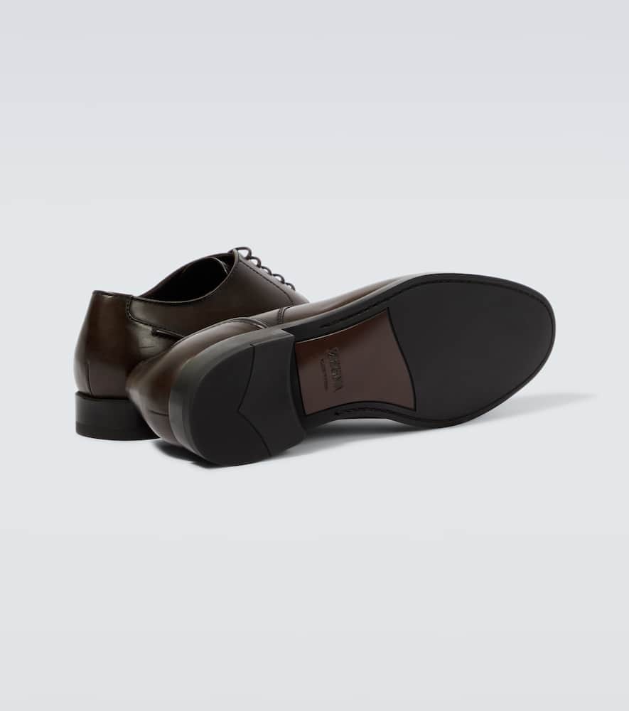 Zegna Siena Flex leather Derby shoes