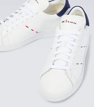 Kiton Stitched leather sneakers