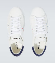 Kiton Stitched leather sneakers