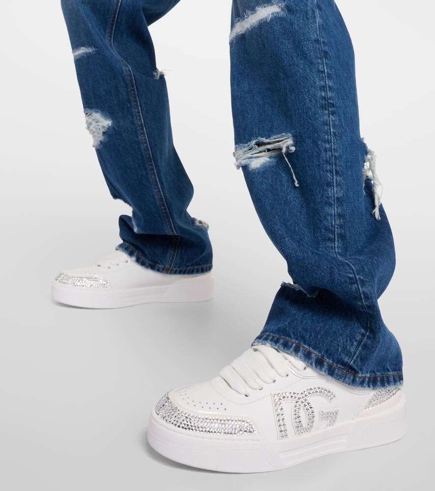 Dolce&Gabbana New Roma embellished leather sneakers