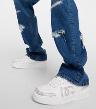 Dolce&Gabbana New Roma embellished leather sneakers