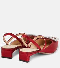 Emilia Wickstead Katrina embellished satin pumps