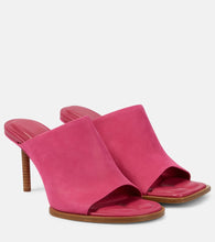 Jacquemus Les Mules Rond Carr√É¬© asymmetrical suede mules